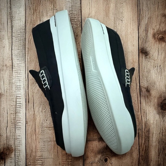 Cole Haan Grandpro Rally Canvas Penny Loafers Womens 7 B Black Flats Shoe - Picture 13 of 14